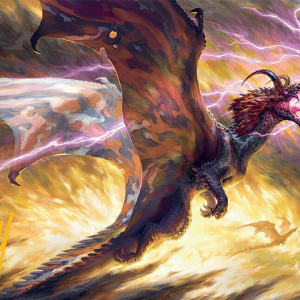 Stormscale Scion Art Card (17/54) (Gold-Stamped Signature) [Tarkir: Dragonstorm Art Series]