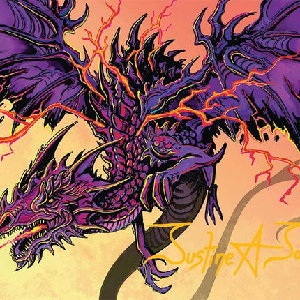 Stormshriek Feral Art Card (35/54) (Gold-Stamped Signature) [Tarkir: Dragonstorm Art Series]