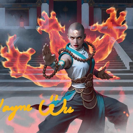 Flamehold Grappler Art Card (24/54) (Gold-Stamped Signature) [Tarkir: Dragonstorm Art Series]