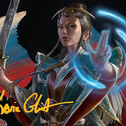 Narset, Jeskai Waymaster Art Card (44/54) (Gold-Stamped Signature) [Tarkir: Dragonstorm Art Series]