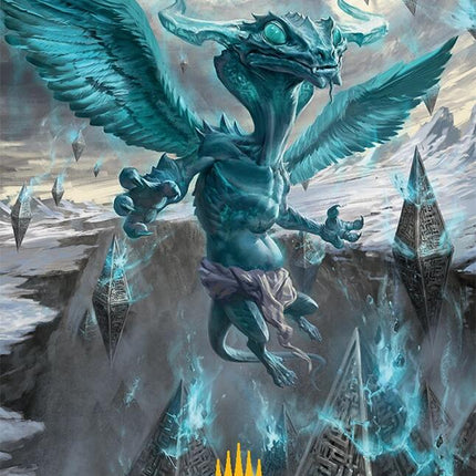Ugin, Eye of the Storms Art Card (47/54) (Gold-Stamped Signature) [Tarkir: Dragonstorm Art Series]