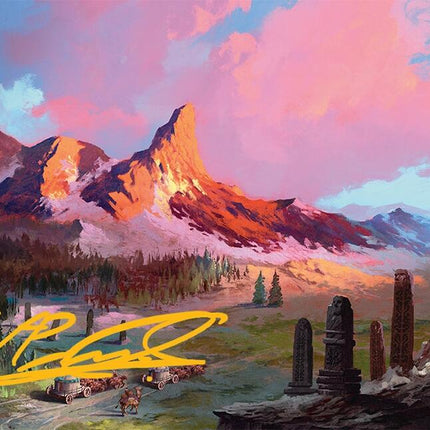 Rugged Highlands Art Card (29/54) (Gold-Stamped Signature) [Tarkir: Dragonstorm Art Series]