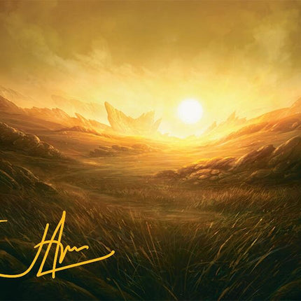 Plains Art Card (31/54) (Gold-Stamped Signature) [Tarkir: Dragonstorm Art Series]