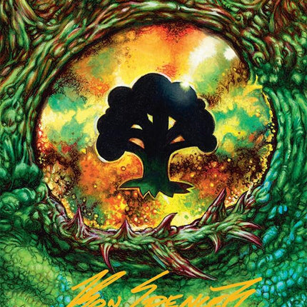Forest Art Card (32/54) (Gold-Stamped Signature) [Tarkir: Dragonstorm Art Series]