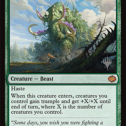 Craterhoof Behemoth (Promo Pack) [Tarkir: Dragonstorm Promos]