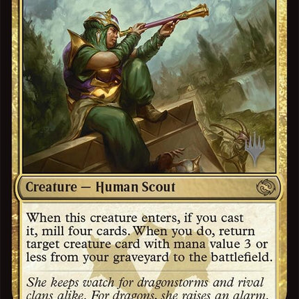 Yathan Roadwatcher (Promo Pack) [Tarkir: Dragonstorm Promos]
