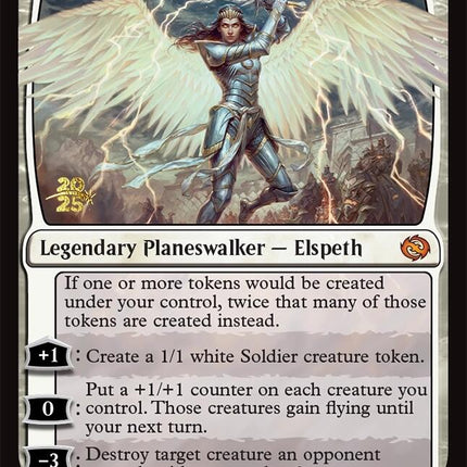 Elspeth, Storm Slayer [Tarkir: Dragonstorm Prerelease Promos]