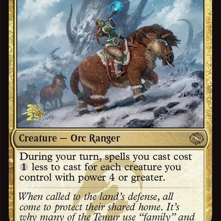 Temur Battlecrier [Tarkir: Dragonstorm Prerelease Promos]