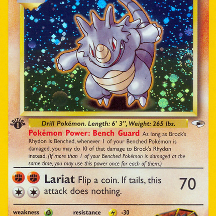 Brock's Rhydon (2/132) [Gym Heroes 1st Edition]