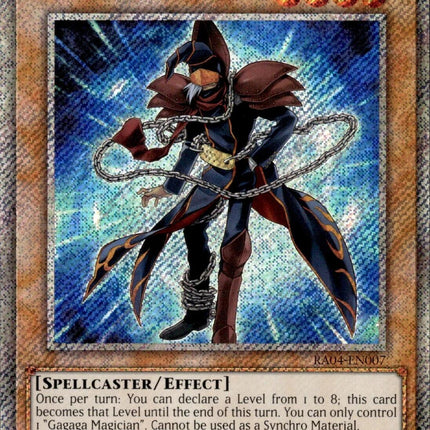 Gagaga Magician [RA04-EN007] Platinum Secret Rare