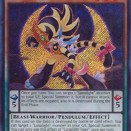 Lunalight Tiger [RA04-EN020] Secret Rare