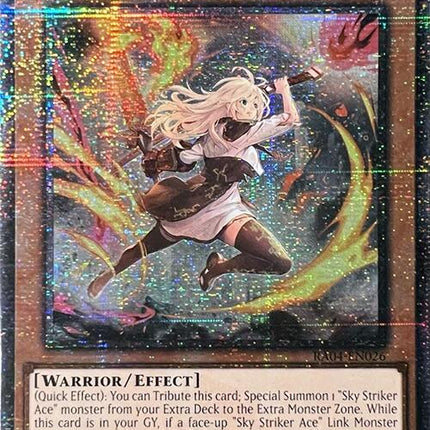 Sky Striker Ace - Raye (New Art) [RA04-EN026] Quarter Century Secret Rare