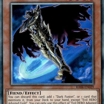 Evil HERO Adusted Gold [RA04-EN029] Prismatic Collector's Rare