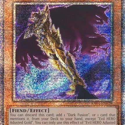 Evil HERO Adusted Gold [RA04-EN029] Quarter Century Secret Rare