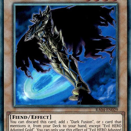 Evil HERO Adusted Gold [RA04-EN029] Prismatic Ultimate Rare