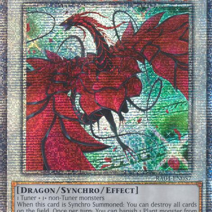 Black Rose Dragon (Alternate Art) [RA04-EN057] Quarter Century Secret Rare