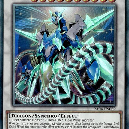 Crystal Clear Wing Synchro Dragon [RA04-EN059] Collector's Rare