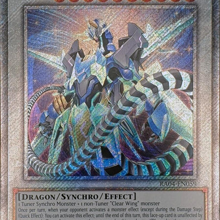 Crystal Clear Wing Synchro Dragon [RA04-EN059] Platinum Secret Rare