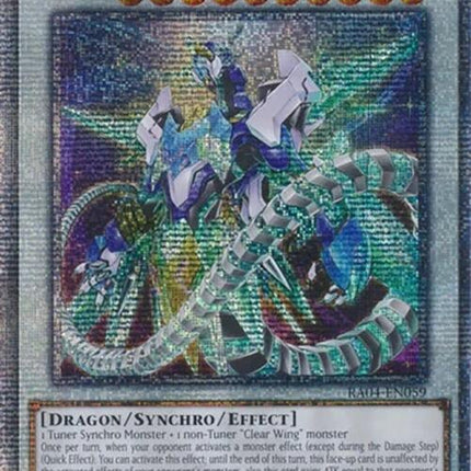 Crystal Clear Wing Synchro Dragon [RA04-EN059] Quarter Century Secret Rare