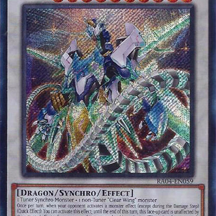 Crystal Clear Wing Synchro Dragon [RA04-EN059] Secret Rare