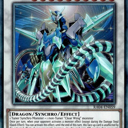 Crystal Clear Wing Synchro Dragon [RA04-EN059] Prismatic Ultimate Rare