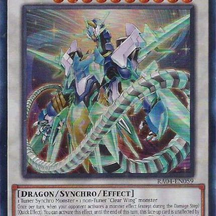 Crystal Clear Wing Synchro Dragon [RA04-EN059] Ultra Rare