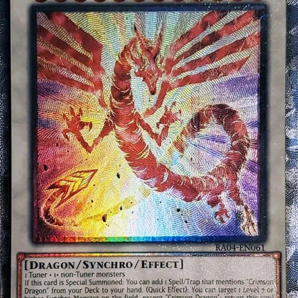 Crimson Dragon (card) [RA04-EN061] Prismatic Collector's Rare