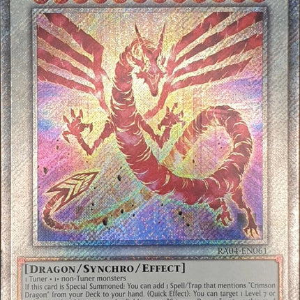 Crimson Dragon (card) [RA04-EN061] Platinum Secret Rare
