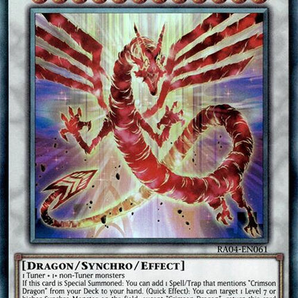 Crimson Dragon (card) [RA04-EN061] Prismatic Ultimate Rare