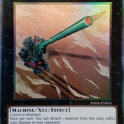 Superdreadnought Rail Cannon Gustav Max [RA04-EN063] Prismatic Collector's Rare