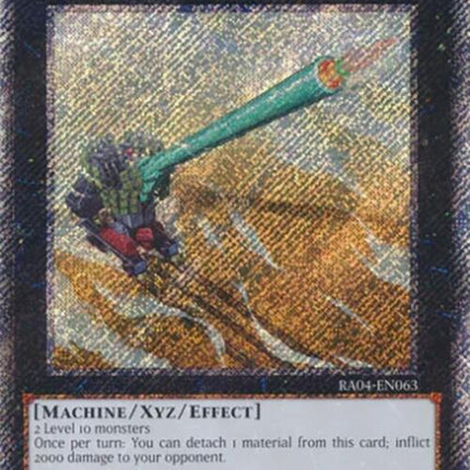 Superdreadnought Rail Cannon Gustav Max [RA04-EN063] Platinum Secret Rare