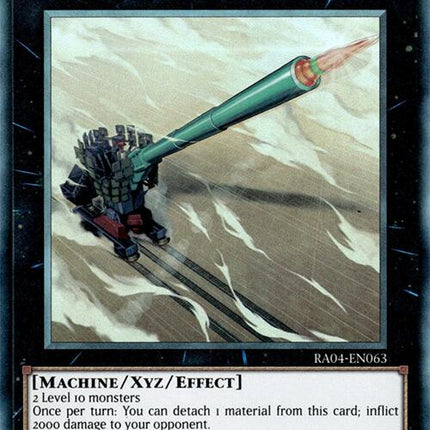 Superdreadnought Rail Cannon Gustav Max [RA04-EN063] Prismatic Ultimate Rare