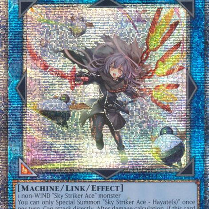 Sky Striker Ace - Hayate (New Art) [RA04-EN073] Quarter Century Secret Rare