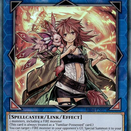 Hiita the Fire Charmer, Ablaze [RA04-EN074] Prismatic Collector's Rare