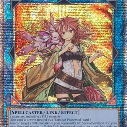 Hiita the Fire Charmer, Ablaze [RA04-EN074] Quarter Century Secret Rare