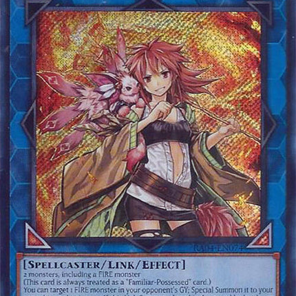 Hiita the Fire Charmer, Ablaze [RA04-EN074] Secret Rare