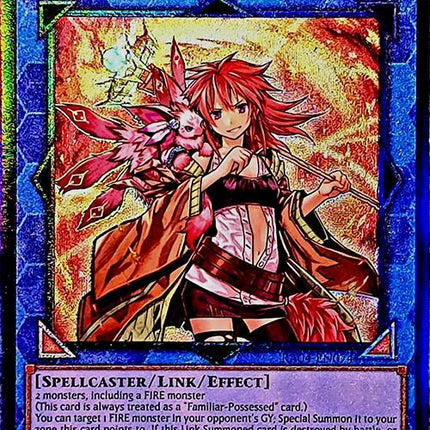 Hiita the Fire Charmer, Ablaze [RA04-EN074] Prismatic Ultimate Rare