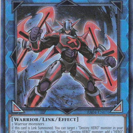 Xtra HERO Cross Crusader [RA04-EN076] Prismatic Ultimate Rare