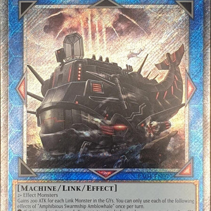 Amphibious Swarmship Amblowhale [RA04-EN077] Platinum Secret Rare