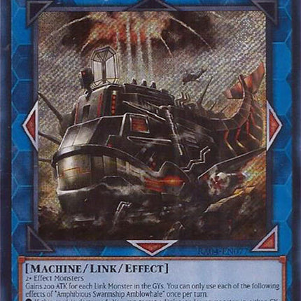 Amphibious Swarmship Amblowhale [RA04-EN077] Secret Rare