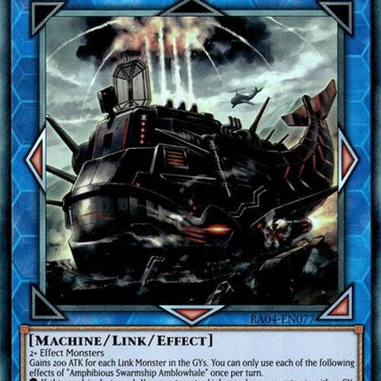 Amphibious Swarmship Amblowhale [RA04-EN077] Prismatic Ultimate Rare