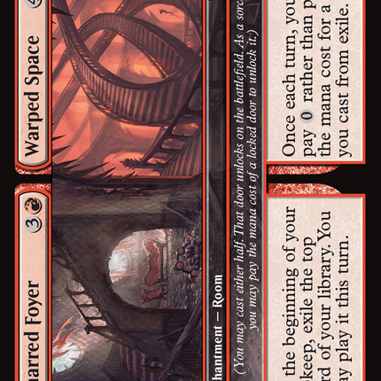 Charred Foyer // Warped Space [Duskmourn: House of Horror]