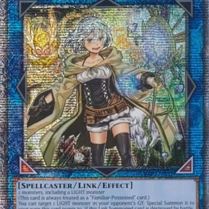 Lyna the Light Charmer, Lustrous [RA04-EN081] Quarter Century Secret Rare