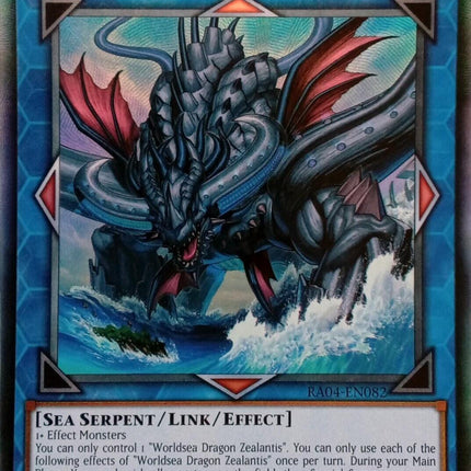 Worldsea Dragon Zealantis [RA04-EN082] Prismatic Collector's Rare