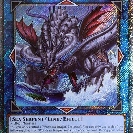 Worldsea Dragon Zealantis [RA04-EN082] Platinum Secret Rare