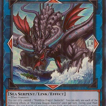 Worldsea Dragon Zealantis [RA04-EN082] Super Rare