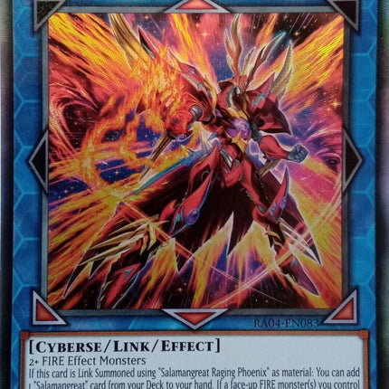 Salamangreat Raging Phoenix [RA04-EN083] Prismatic Collector's Rare