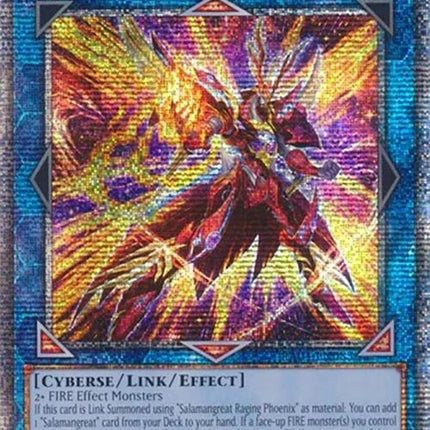Salamangreat Raging Phoenix [RA04-EN083] Quarter Century Secret Rare