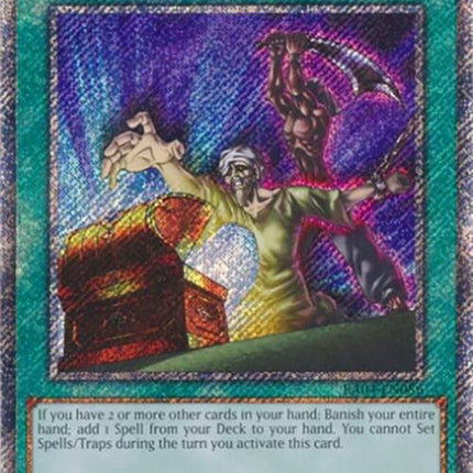 Left Arm Offering [RA04-EN086] Platinum Secret Rare