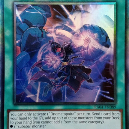 Onomatopaira [RA04-EN089] Prismatic Collector's Rare